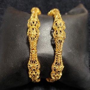NWOT  24K GOLD-PLATED BRACELET BANGLES